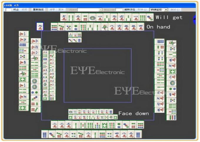 Mahjong Cheating Devices Set With Monitoring System For Mahjong Games