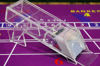Transparent Poker Shoe / Baccarat Cheat System For Gamblers for normal cards